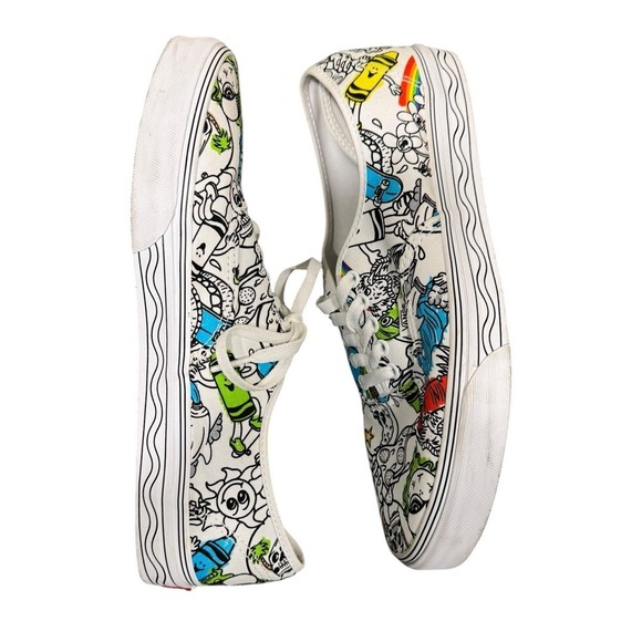Vans X Crayola-DIY-Do It Yourself Authentic Shoes Men\'s Size 12 main image 6